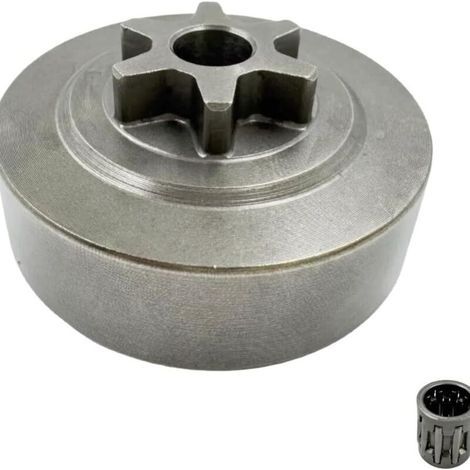 Compatible avec les tronçonneuses CS-310, CS-352, 353ES, 305S et 340S. Disque d'entraînement, référence A556000543. Pignon du disque d'entraînement. (1/5)