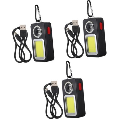3er-Pack Solar-Notlichter für Outdoor-Camping, LED-Campinglicht, Arbeitslicht, Notlicht, LED-Campinglicht, wiederaufladbare Taschenlampe, Schlüsselanhänger