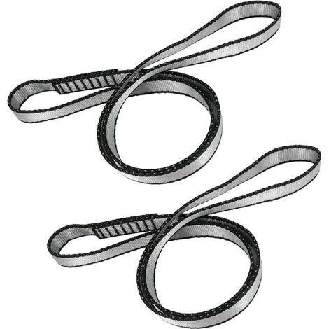 60cm Escalade Sling, 2 Pièces Sangle d'escalade en Nylon,Corde D’Escalade Multi Boucles,Sangle Escalade,Escalade Cordon Utilitaire,pour Le Camping,Randonnée,L'alpinisme,Extérieur (1/5)