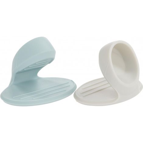 Mini manique en silicone bleu/gris
