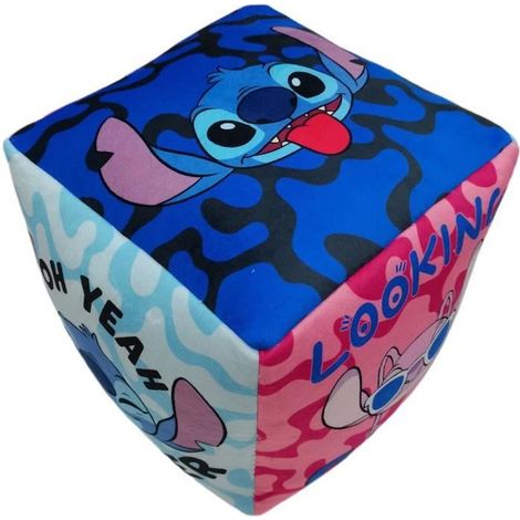 Cuscino premium Cube Lilo & STITCH, Microfibra, Dimensione 25 x 25 x 25 cm, Disney (1/5)