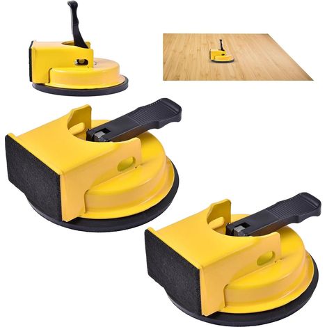 Outil de Réparation de Sol,2 Pièces Outil de Pose de Sol Stratifié,Outils Pour Pose Parquet Flottant,Outils de Préhension pour Planchers en Bois,pour Parquet Carrelage Salle de Bain Salon Chambre (1/5)