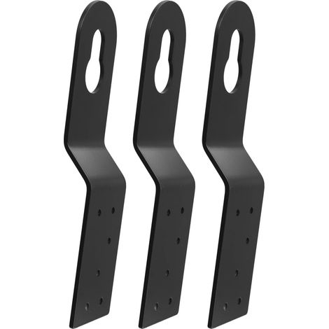 Lot de 3 ancrages de toit en aluminium pour cadre en bois - Protection anti-chute certifiée avec résistance de 2,5 kg pour couvreurs (1/5)