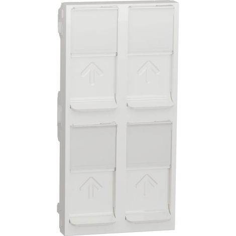 Vierfache RJ45-Keystone-Polabdeckung