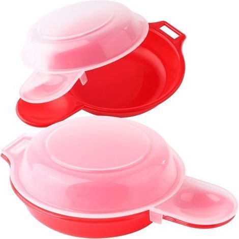 Ynkkvre - Cuiseur à œufs pour micro-ondes (lot de 2) – Moules à œufs sans BPA – Pour sandwichs aux œufs, omelettes et œufs Bénédicte – Petit-déjeuner rapide en 1 minute – Compatible lave-vaisselle