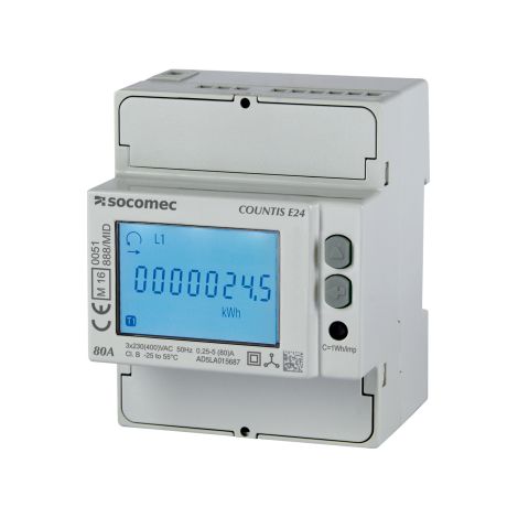 Socomec 48503065 Contatore di energia Countis E43 - trifase - display LCD retroilluminato a 8 cifre
