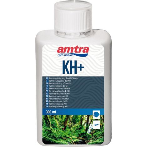 Amtra KH più  aliment complémentaire de sels pour restaurer la dureté carbonatée (dKH) de l'eau d'aquarium 1litre