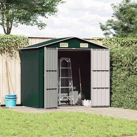 Maison Exclusive - Capanno da Giardino Verde 205x129x183 cm in Acciaio Zincato (1/5)