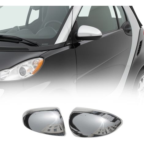 Coques de Rétroviseurs pour Smart Fortwo 2007-2015 en Acier Chromé Argent (1/5)