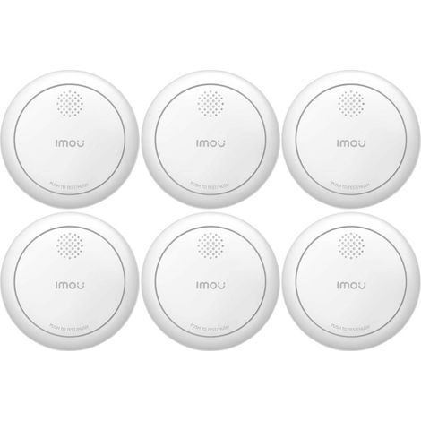 IMOU ZSM1Kit-EU-6-M Détecteur de fumée jeu de 6 autonomie 5 ans à pile(s) (Ø x H) 86 mm x 34.5 mm (1/4)