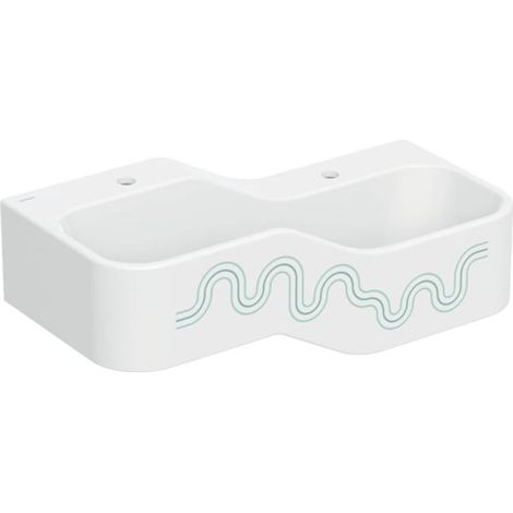 Geberit Bambini juego y lavabo paisaje, W:90cm, 2 lavabos, lavabo