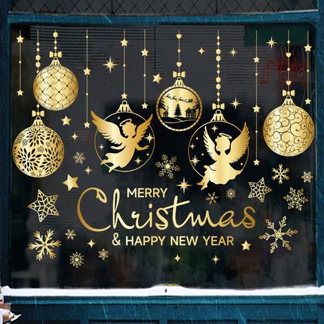 Adesivi Natalizi per Vetri – Design Elegante Doppia Faccia, Riutilizzabili Senza Colla e Residui – Decorazioni Festive per Casa e Ufficio (1/5)