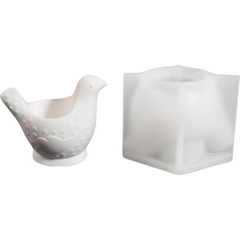 Silicone unique en forme d'oiseau, motifs créatifs pour l'artisanat et la décoration de la maison (1/5)