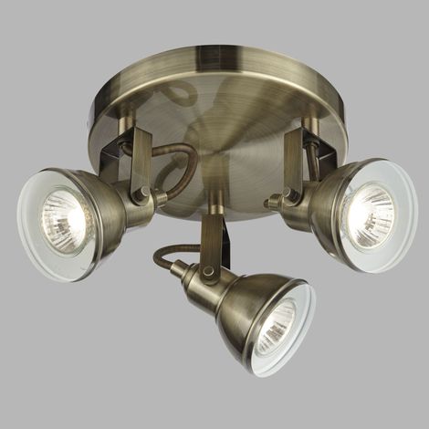 Plafoniera plafoniera ottone antico faretti corridoio camera da letto soggiorno illuminazione (1/5)