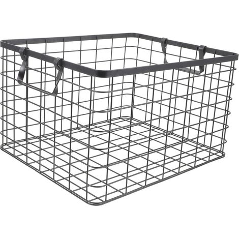 Brennholzkorb aus Eisen Großer Kamin Holzaufbewahrungskorb