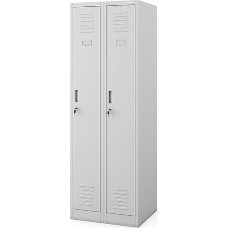 Armoire industrielle en métal pour les documents KACPER II, 600 x 1800 x 500 mm, gris
