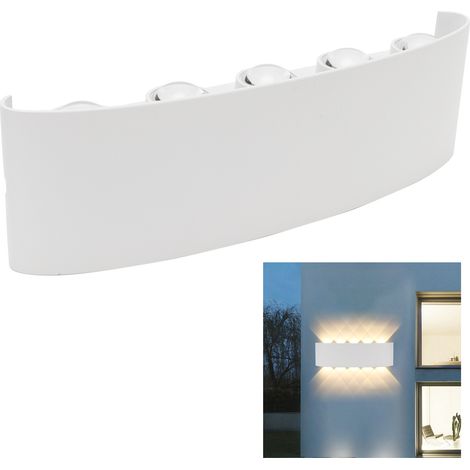 Applique murale étanche à 10 LED (10 W) pour éclairage intérieur et extérieur, AC85-265V, lumière chaude (1/5)
