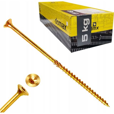Vis à bois coniques 5x100 - Torx TX25 - 5 KG - Résistantes et durables - Idéales pour vos projets (1/5)