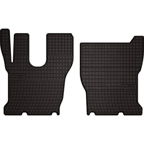 Alfombrillas de goma para coche: Volvo FM I truck (1998-2001) - negras, ajustadas (1/5)