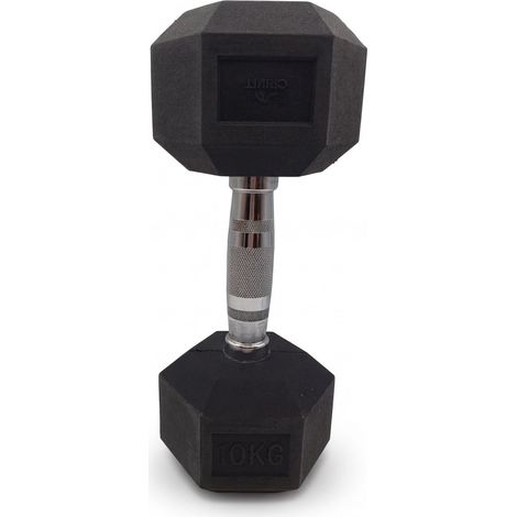 CRIVIT - Haltère hexagonal - 10 kg - Poignée ergonomique moletée - Voir photos