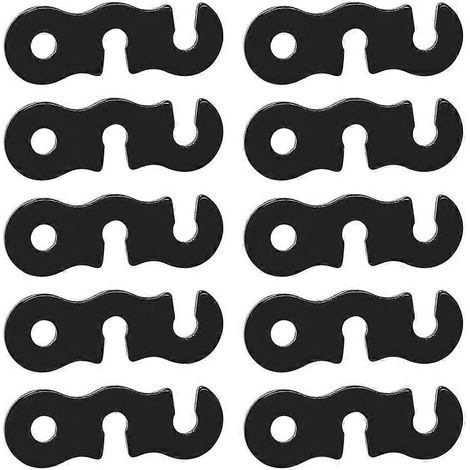 Lot de 10 tendeurs de cordon réglables pour tentes de camping et camping-cars. Accessoires pour bâches de camping-car.
