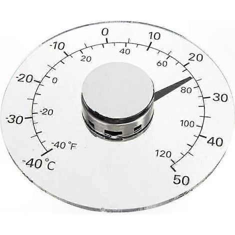 Außenthermometer mit Uhr, präzises Wetterinstrument zur Klimaüberwachung (1/5)