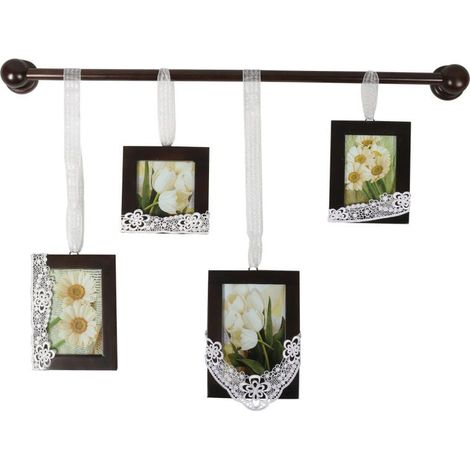 Set di 4 cornici portafoto rettangolari decorative (1/5)