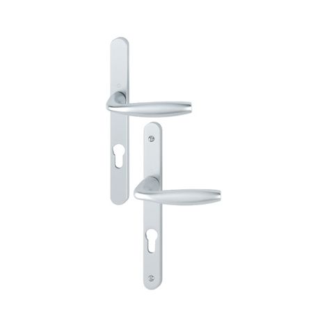 New-York 1810RH/300LMSGL/1810 HOPPE set di porte a piastra stretta Argento PZ92 - 3423050