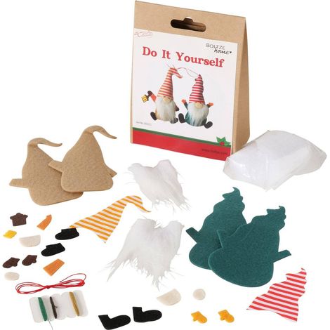 DIY Dekorationsset, 2 Zwerge, 15 cm