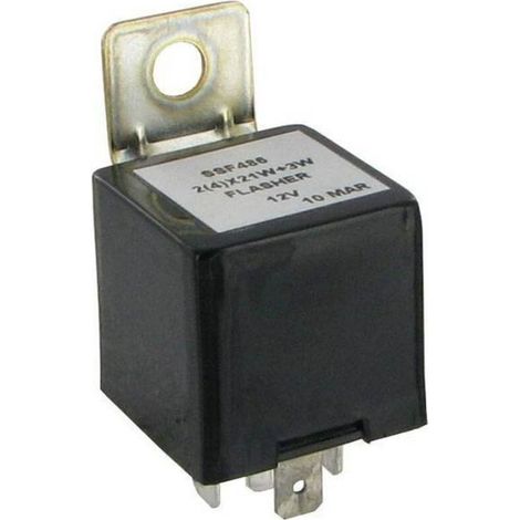 Unidad intermitente de 12 V para 2 o 4 lámparas de 21 W – Luz indicadora de 3 W – Tipo DIN para una fácil instalación – Rendimiento fiable y eficiente (1/2)