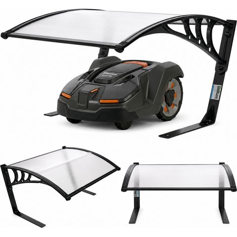 TRUTZHOLM Mähroboter Garage wetterfest Überdachung mit UV-Schutz & Metallfüßen Carport