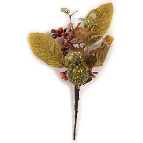 Branches de feuilles d'érable artificielles d'automne, tiges de feuilles d'automne artificielles, plantes artificielles d'extérieur-701- (1/5)