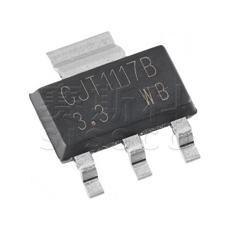 Original Changdian/Changjing CJT1117B-3.3 SOT-223 3.3V 1A low voltage drop linear regulator, electronic component, 5 pieces, packaged and shipped.
