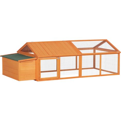 Poulailler en bois avec pondoir et toit ouvrant, abri extérieur pour 4 à 8 poules, maison pratique et robuste (1/5)