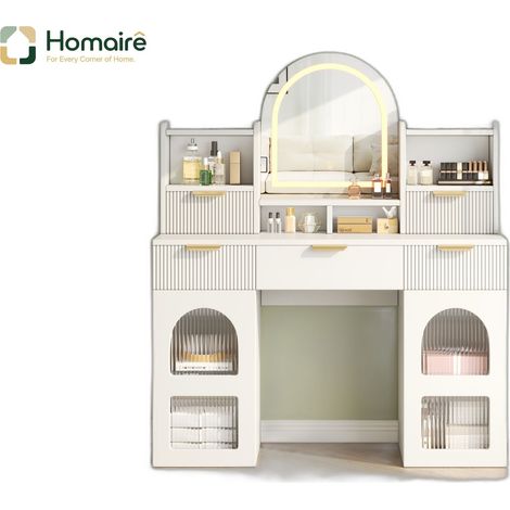 Flur- Garderobenschrank weiß aus MDF 120 x 40 x 139.5 cm HOMAIRE (1/5)