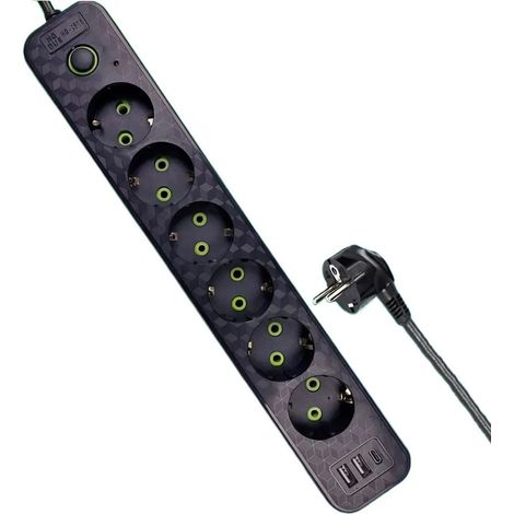 Prise murale standard européenne et allemande avec interrupteur, port USB, multiprise domestique standard européenne 3M (1/3)