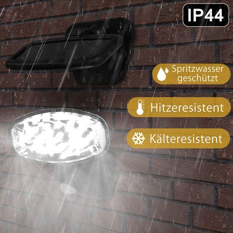 Lampe solaire éclairage jardin – Ampoule 15 LED avec détecteur mouvement – Sécurité extérieure – Parfaite pour zone technique, poubelles ou compteur