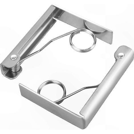 Pinces à linge en acier inoxydable pour nappe, fixations antidérapantes pour restaurants, fêtes et pique-niques, clips de maintien durables (1/5)