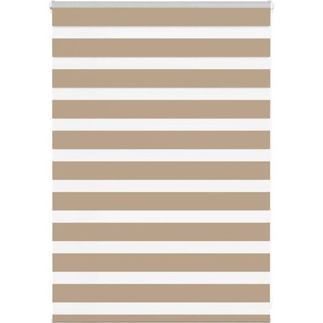 Doppelrollo Sandbraun 115x100 cm Stoffbreite 110,9 cm Polyester