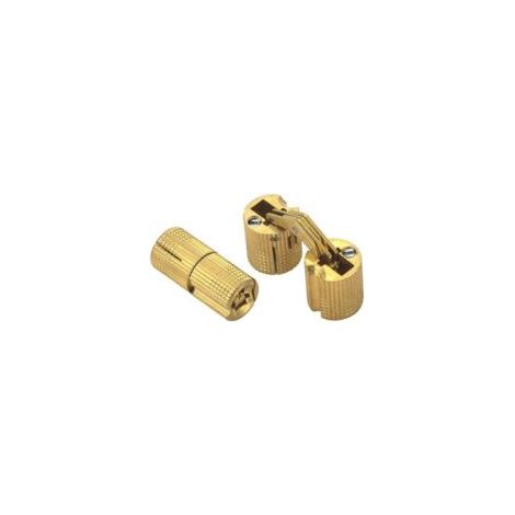 10 bisagras cilíndricas de latón, bisagras ocultas invisibles para puertas de madera, armarios y caravanas (proyecto de bricolaje), 8 mm - Crezuo