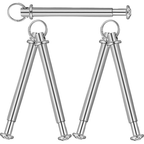 Kit de Réparation pour Éventail Pliant, 5 Lots, Acier Inoxydable Rivets et Écrous Ronds, Finition Polie, Installation Simple, pour Réparation D’éventail Pliant, Argenté (1/5)