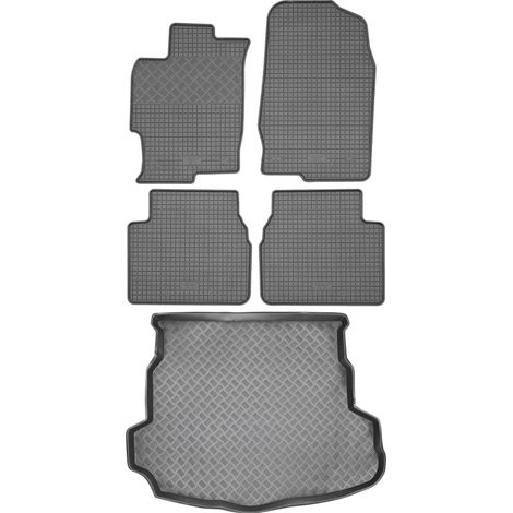 Juego de alfombrillas de goma para Mazda 6 II Hatchback (2008-2012) + alfombrilla para el maletero. (1/5)