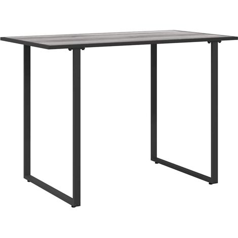 Table de jardin，Table d'extérieur Gris 100 x 55 x 70 cm Acier et DPC CFW30725 (1/5)