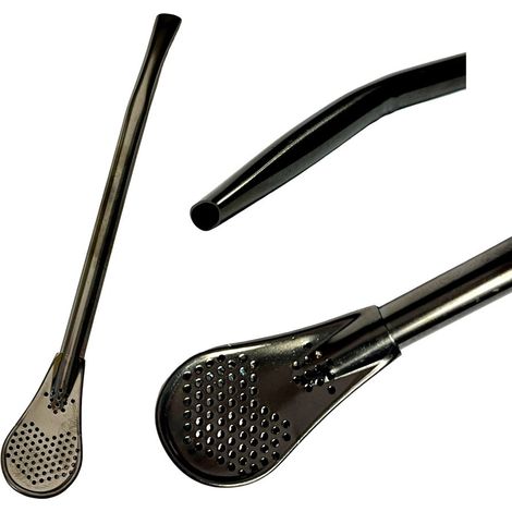 Bombilla Rosa 15.5cm negra (1/4)