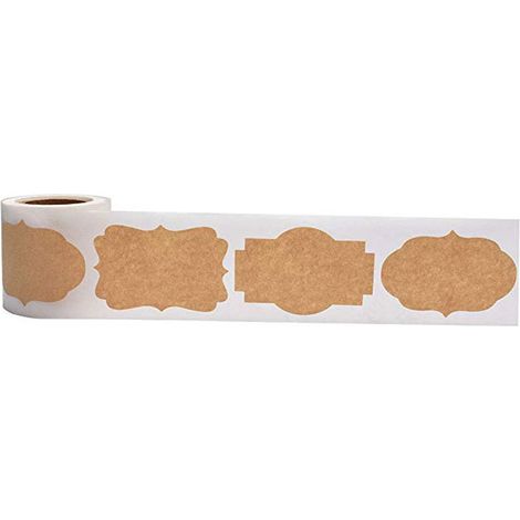 Etiquettes En Papier Kraft - 300 Pièces - Pour Cadeaux, Bocaux, Flacons D'huiles Essentielles, Sachets Cadeaux, Cartes De Vœux - Naturel Brun (1/5)
