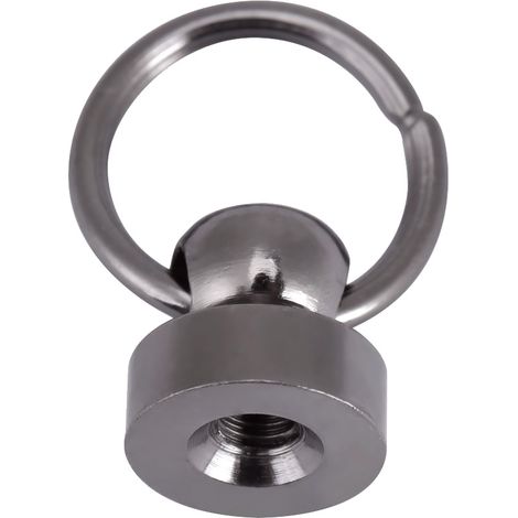 20 clous à tête de moine pour tétines avec rivets à anneau de traction et vis, taille 9 mm (1/2)