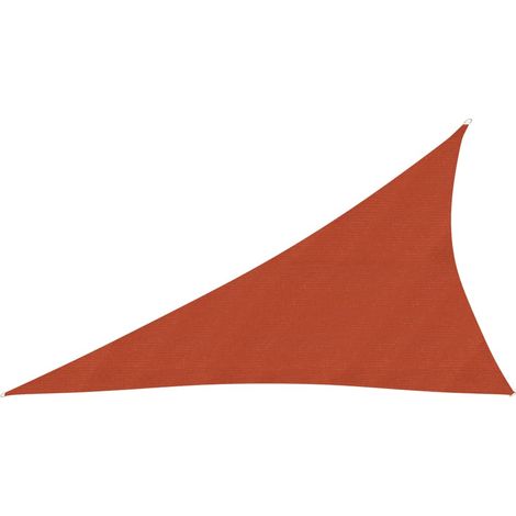 Vela de sombra 160 g/m² terracota 3 x 4 x 5 m HDPE 020009349 (1/5)