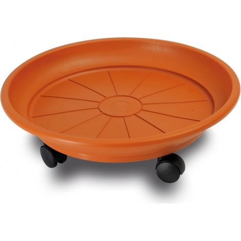 PORTAVASO TERRACOTTA Ø40CM C/RUOTE (1/2)