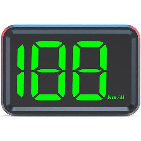 Affichage tête haute GPS pour voiture, projecteur de compteur de vitesse numérique universel, km/h, gros caractères (1/5)