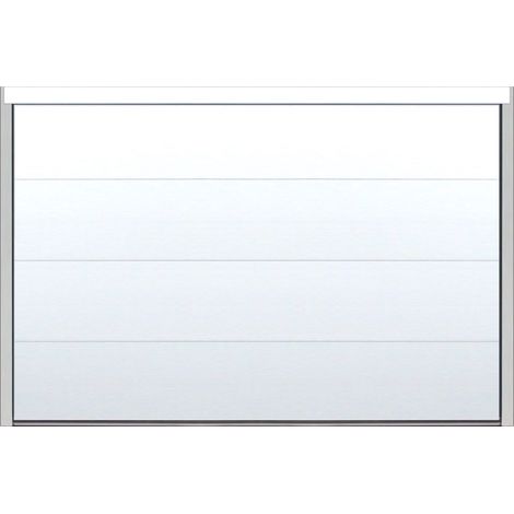 Spadone – Porte de garage sectionnelle motorisée 300 x 200 cm – Panneaux sandwich en acier pré-laqué – Isolation 40 mm – Moteur ONE 600 avec 2 télécommandes